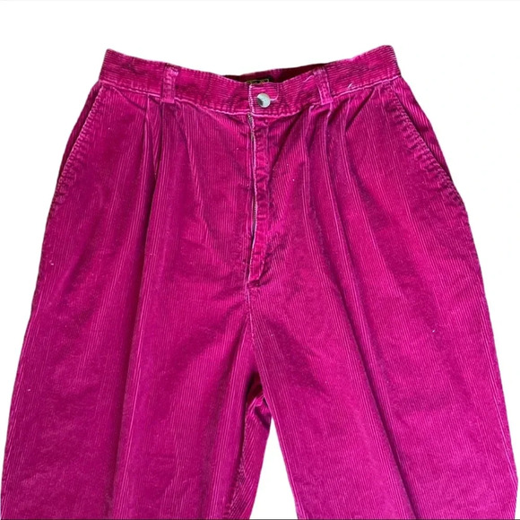 Vintage 80s Eddie Bauer tapered grandma corduroy pants - Picture 4 of 4